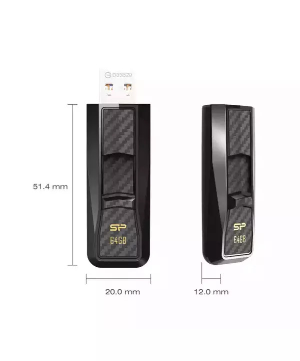 فلش مموری Silicon power مدل BLAZE B50 ظرفیت 64 گیگابایت