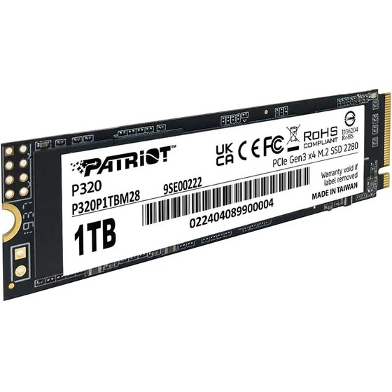 حافظه اس اس دی اینترنال پتریوت مدل P320 M.2 2280 NVMe ظرفیت 1 ترابایت