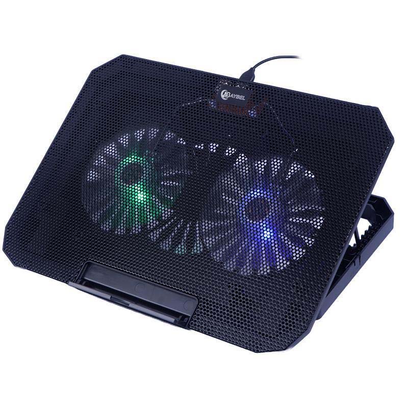 پایه خنک کننده لپ تاپ بایبل مدل F-64 با ۲ فن و نورپردازی RGB