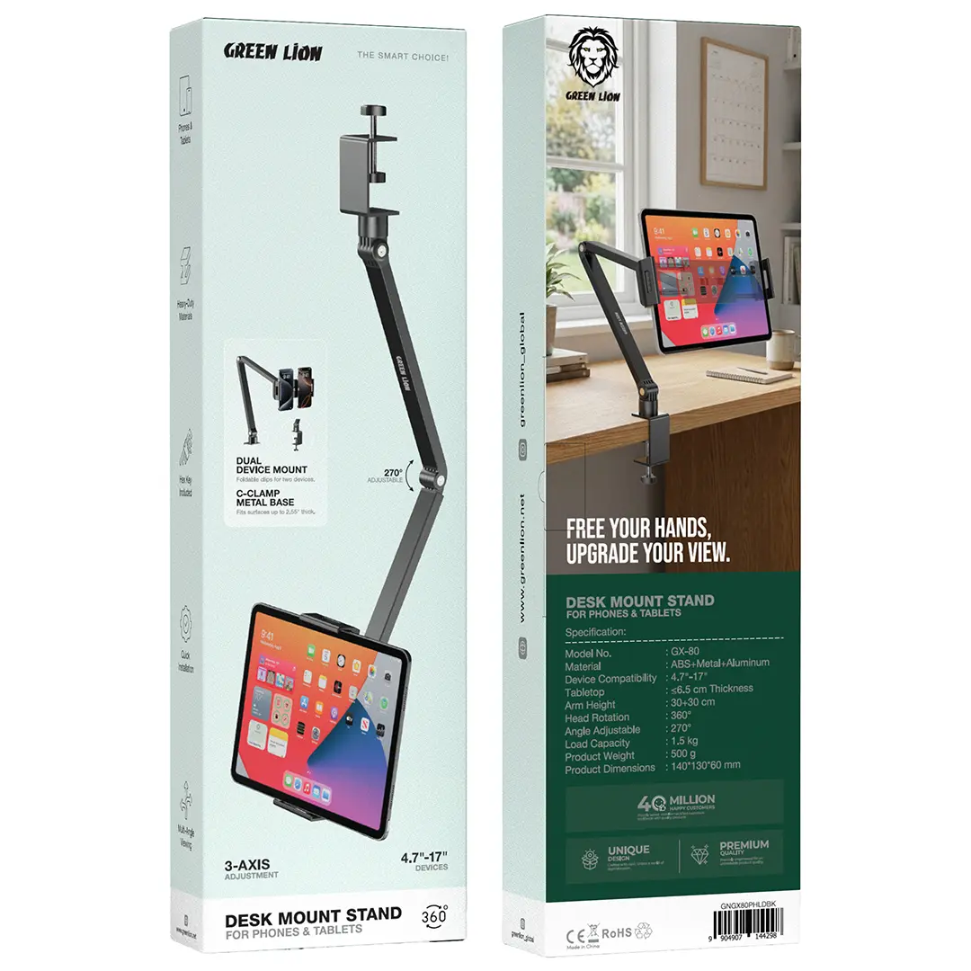 پایه نگهدارنده رومیزی گرین لاین مدل Desk Mount Stand برای گوشی و تبلت