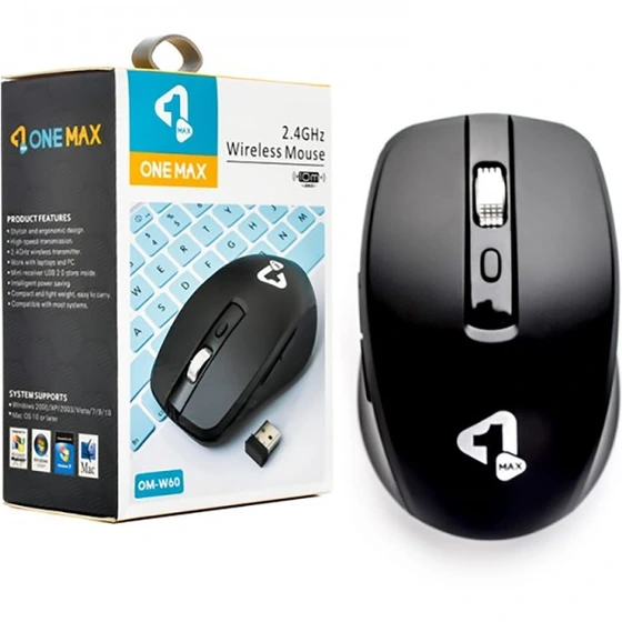 ماوس بی سیم سایلنت وان مکس مدل ONE MAX OM-W60d